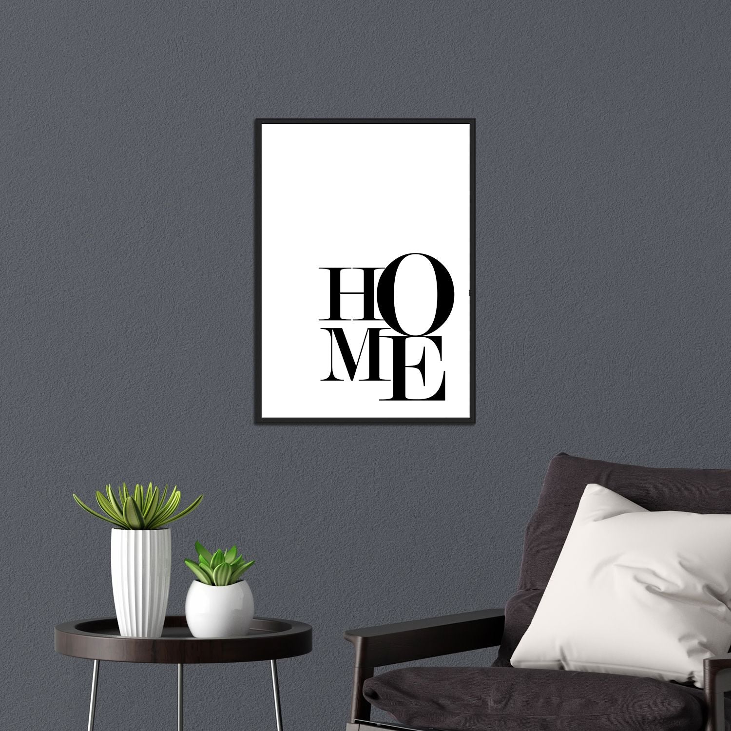 A House Is Built With Bricks, A Home With Heart - Premium Framed Wall Art - 11x8 Inches Premium Wooden Frame