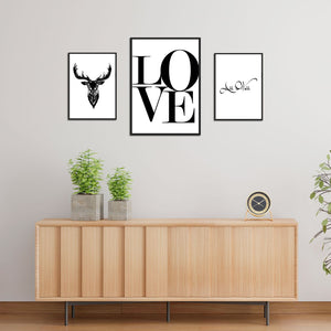 Love Love Love - Premium Framed Wall Art